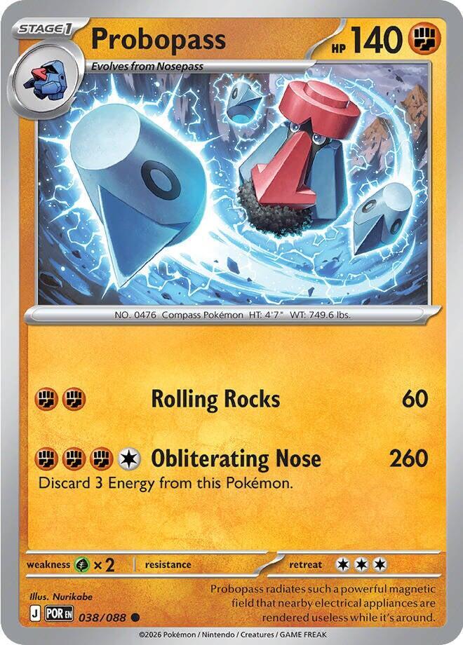 Pokemon - Perfect Order - Probopass - 038/088 - Reverse Holofoil