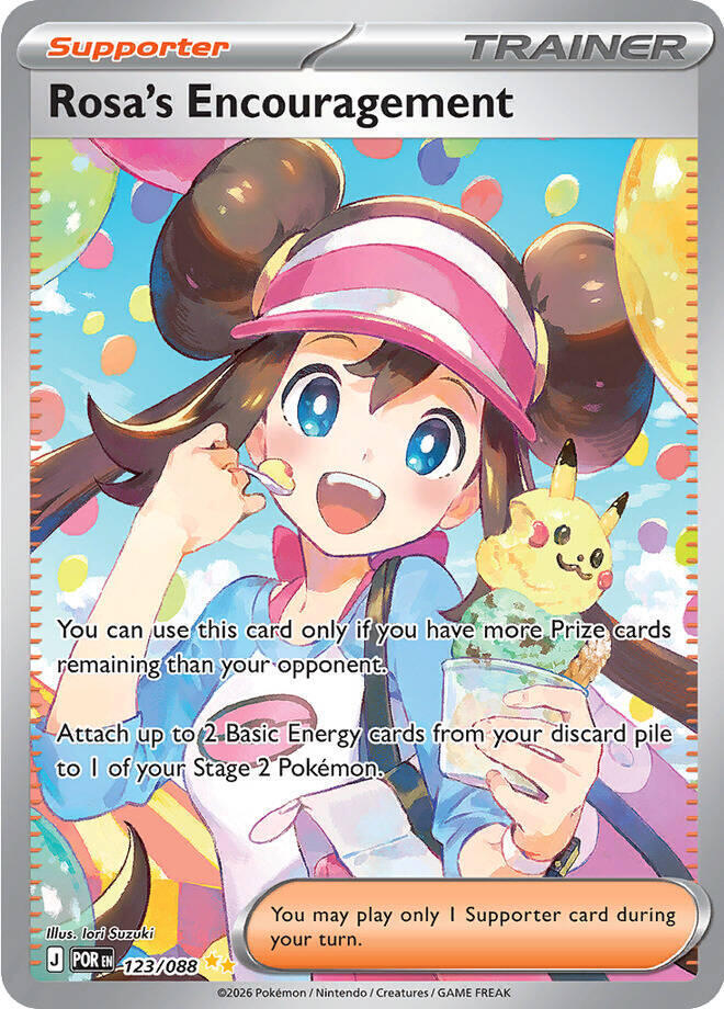 Pokemon - Perfect Order - Rosa's Encouragement - 123/088 - Holofoil