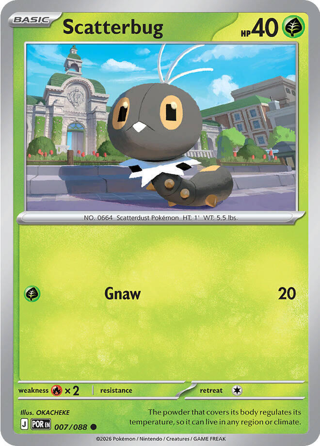 Pokemon - Perfect Order - Scatterbug - 007/088 - Reverse Holofoil