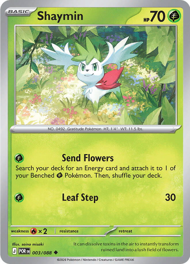 Pokemon - Perfect Order - Shaymin - 003/088 - Normal