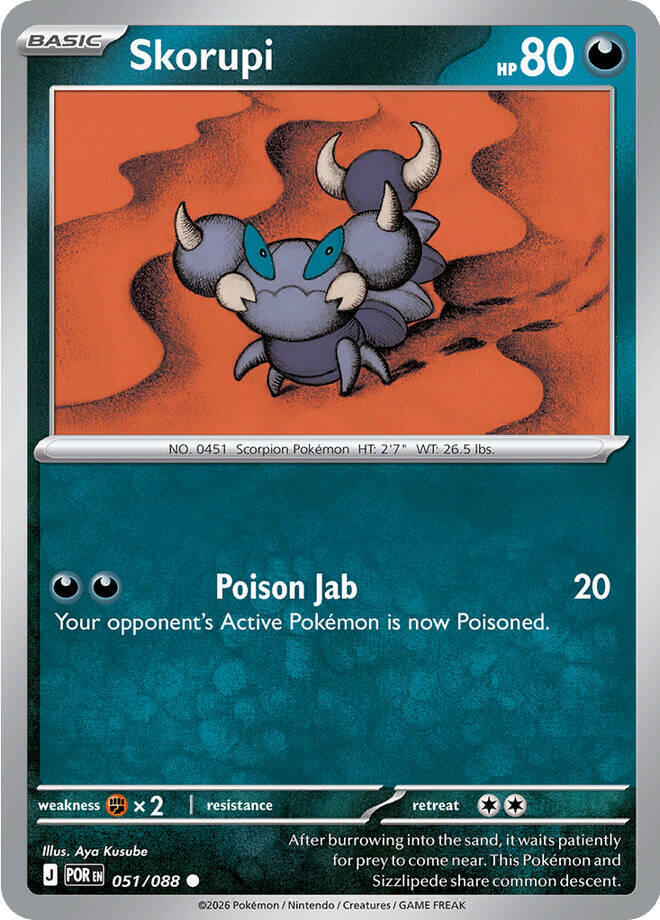 Pokemon - Perfect Order - Skorupi - 051/088 - Normal
