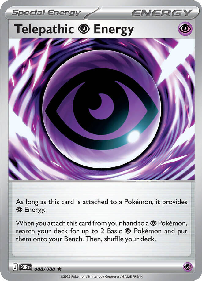 Pokemon - Perfect Order - Telepathic Psychic Energy - 088/088 - Reverse Holofoil