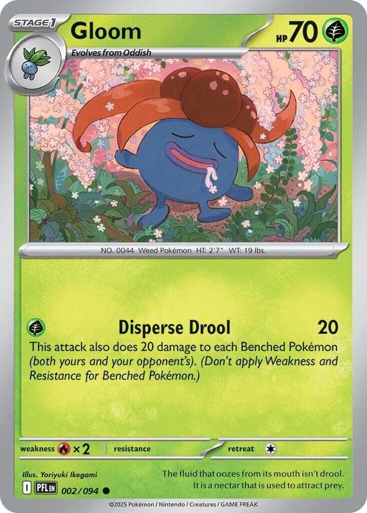 Pokemon - Phantasmal Flames - Gloom - 002/094 - Reverse Holofoil