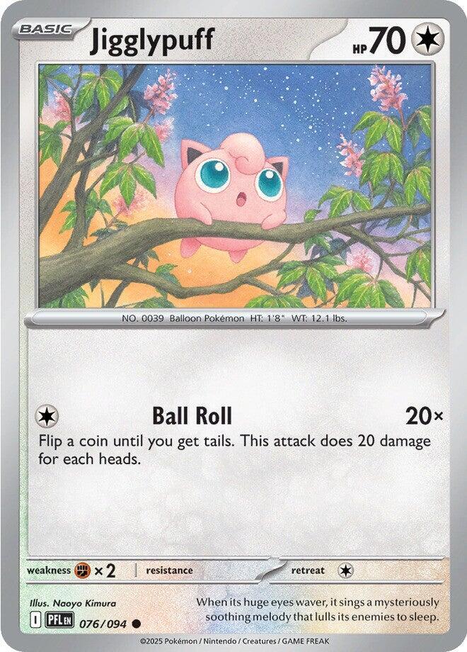 Pokemon - Phantasmal Flames - Jigglypuff - 076/094 - Reverse Holofoil