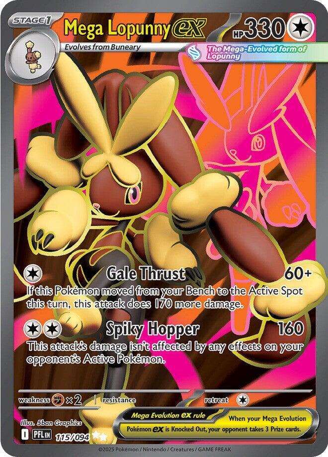 Pokemon - Phantasmal Flames - Mega Lopunny ex - 115/094 - Holofoil