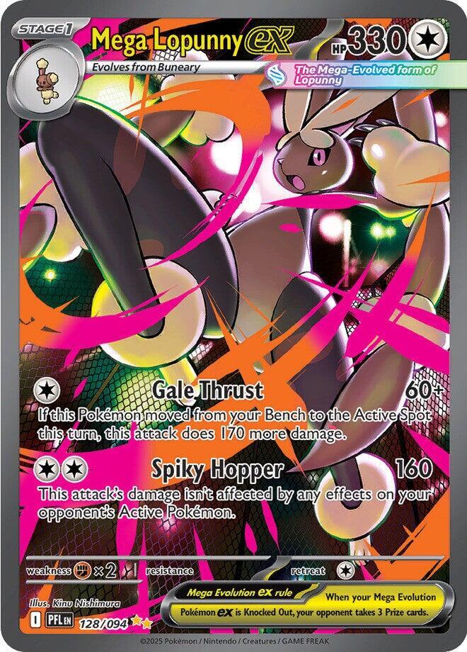 Pokemon - Phantasmal Flames - Mega Lopunny ex - 128/094 - Holofoil