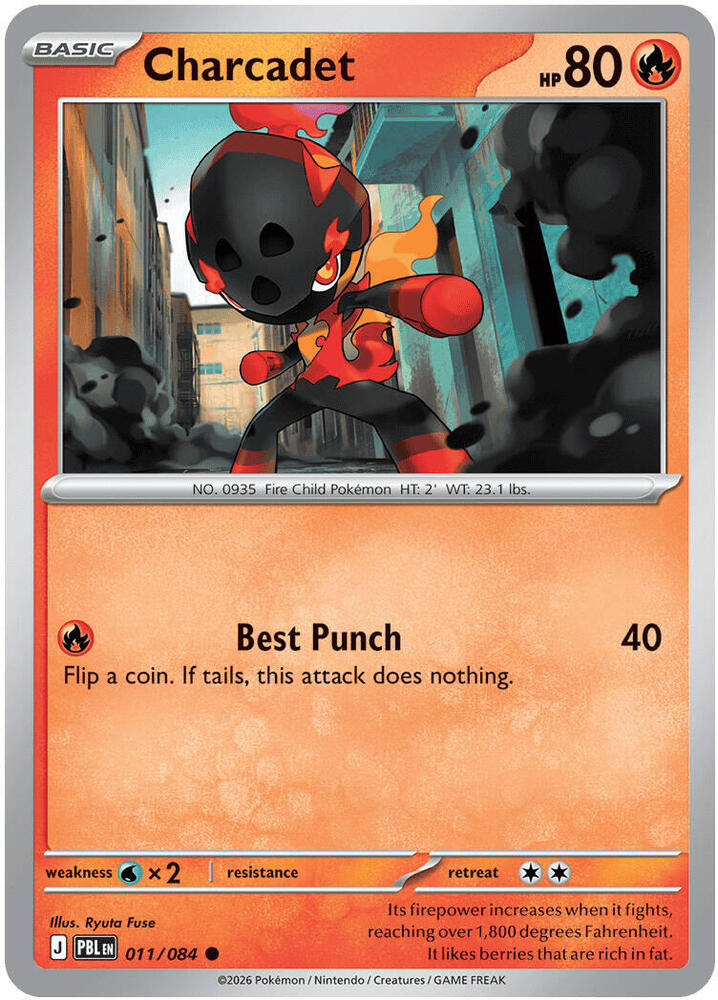 Pokemon - Pitch Black - Charcadet - 011/084 - Reverse Holofoil