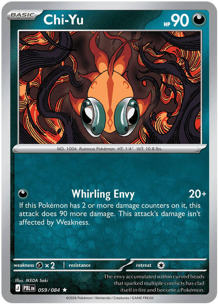 Pokemon - Pitch Black - Chi-Yu - 059/084 - Reverse Holofoil