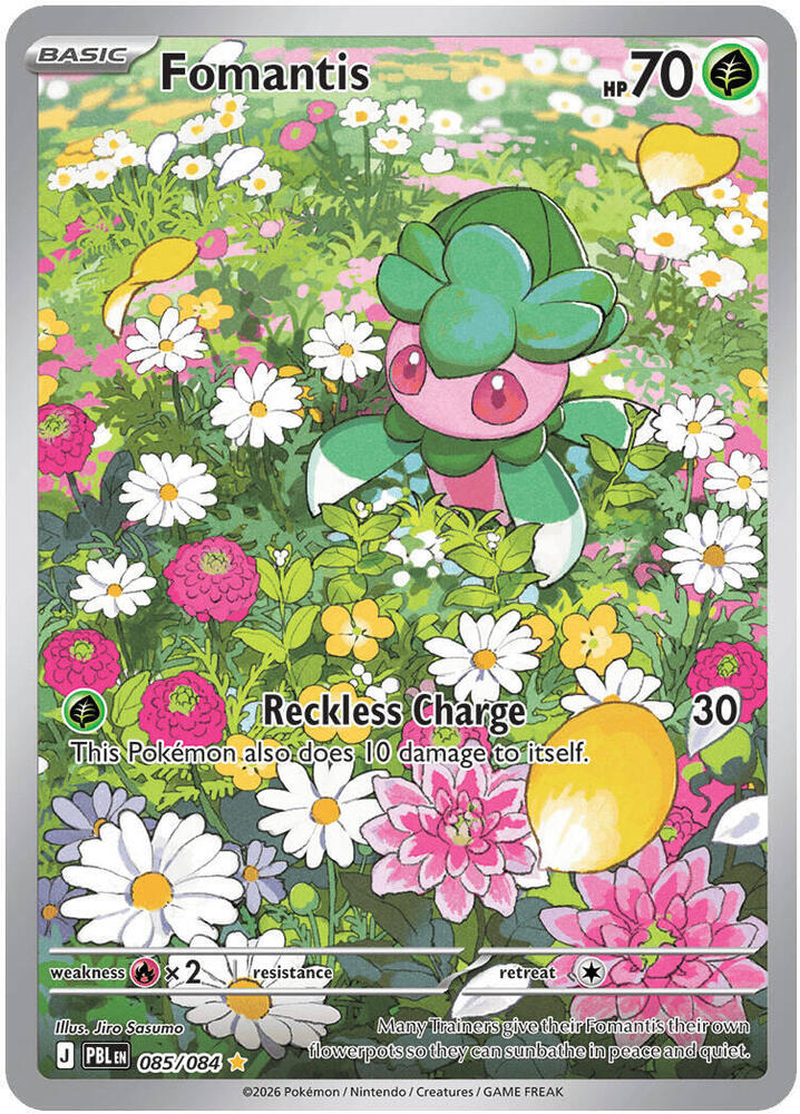 Pokemon - Pitch Black - Fomantis - 085/084 - Holofoil