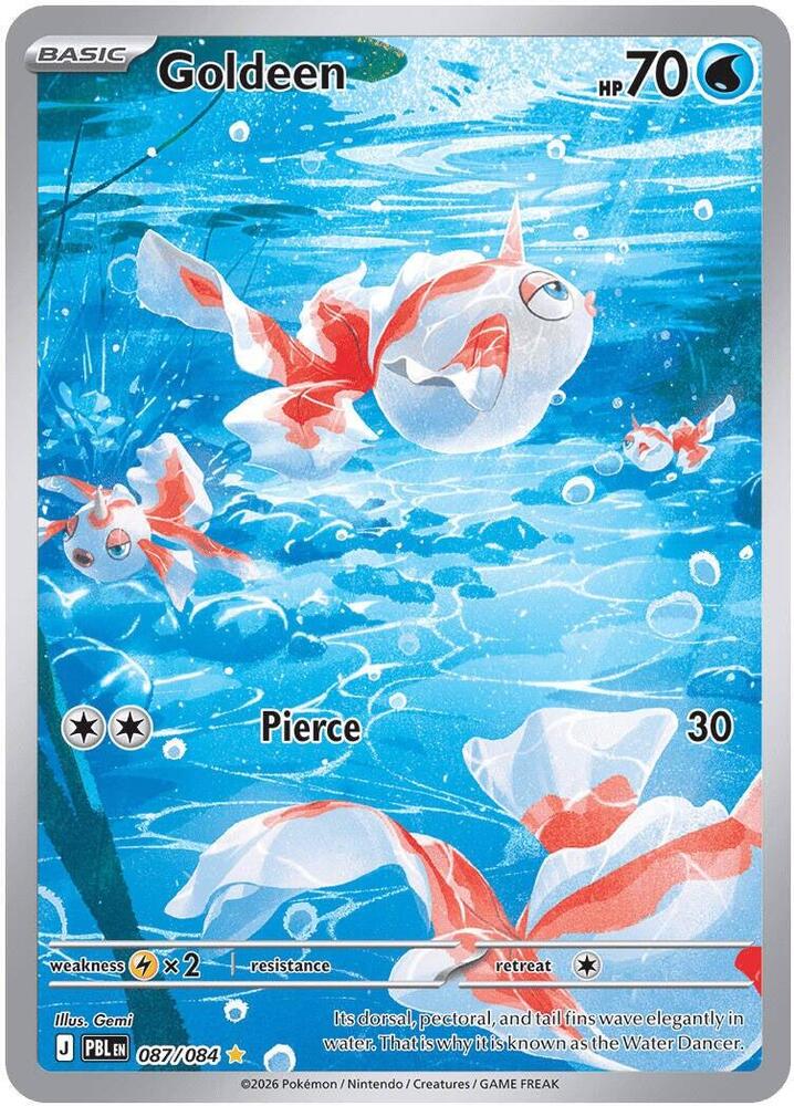 Pokemon - Pitch Black - Goldeen - 087/084 - Holofoil