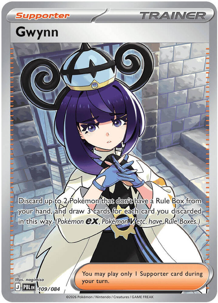 Pokemon - Pitch Black - Gwynn - 109/084 - Holofoil