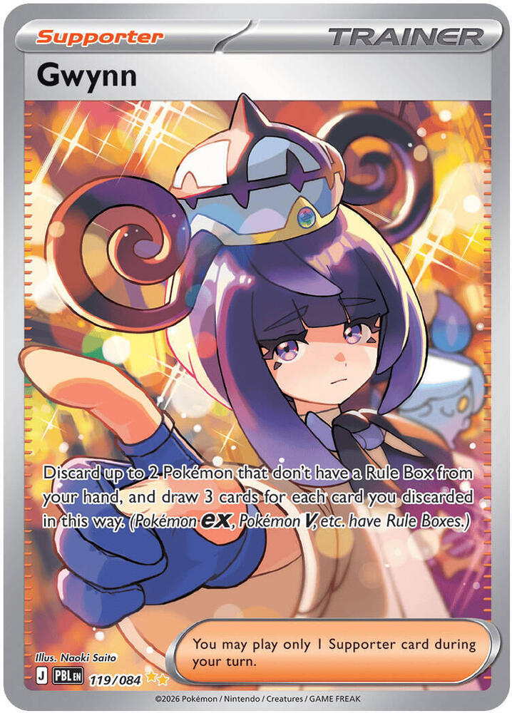 Pokemon - Pitch Black - Gwynn - 119/084 - Holofoil