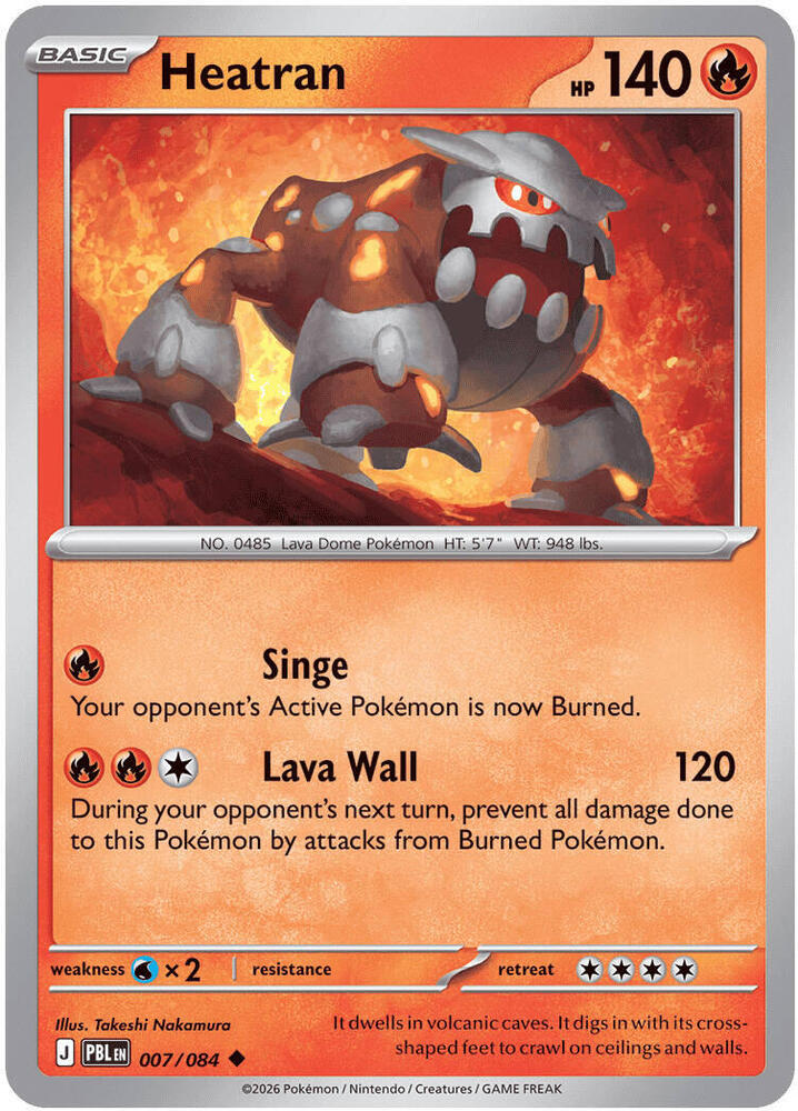Pokemon - Pitch Black - Heatran - 007/084 - Reverse Holofoil