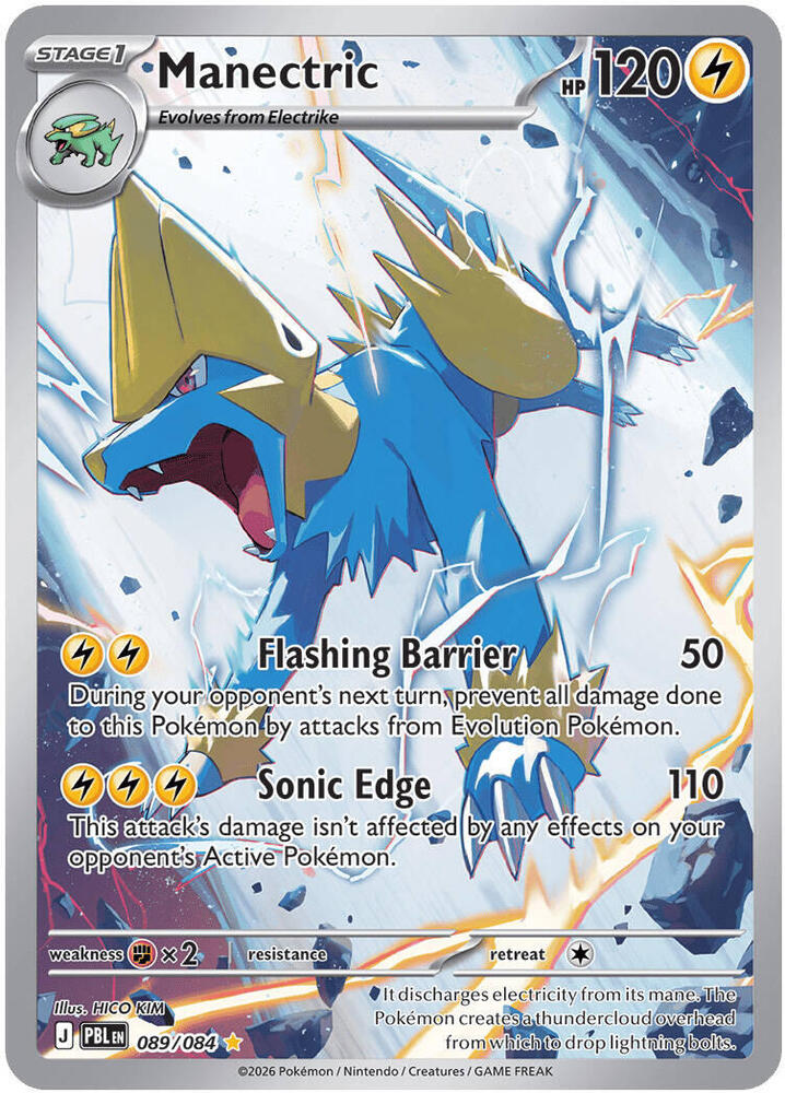 Pokemon - Pitch Black - Manectric - 089/084 - Holofoil