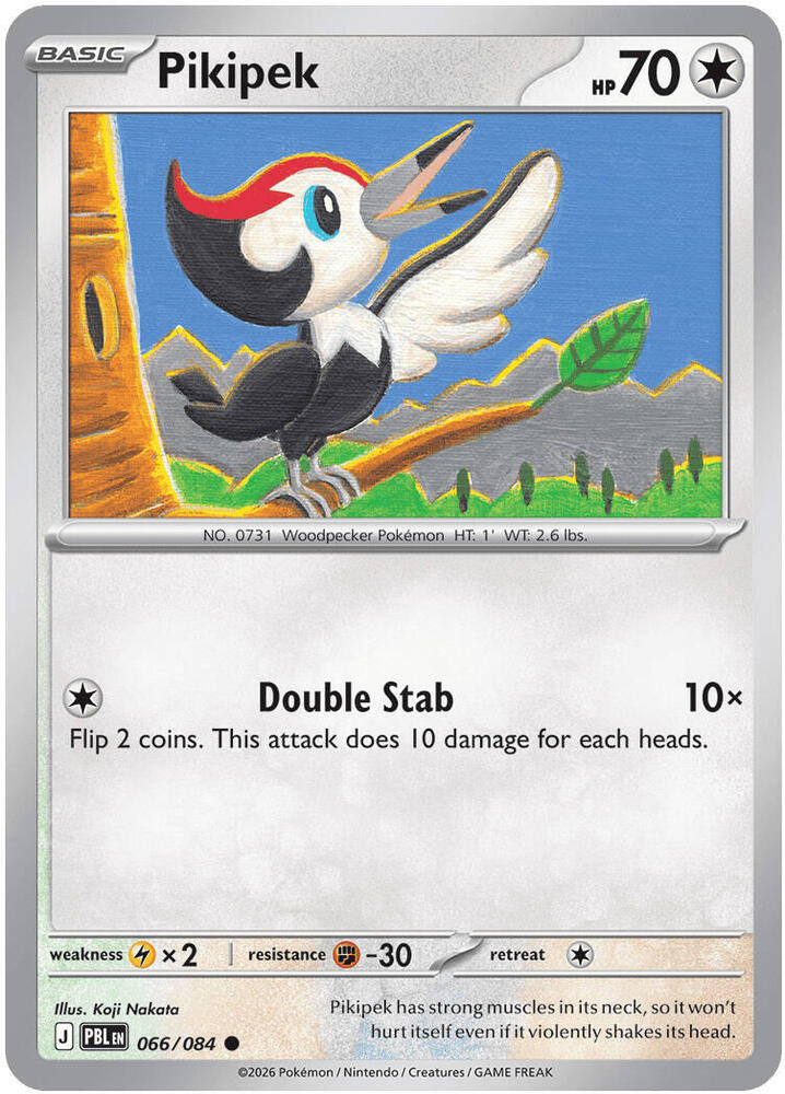 Pokemon - Pitch Black - Pikipek - 066/084 - Reverse Holofoil