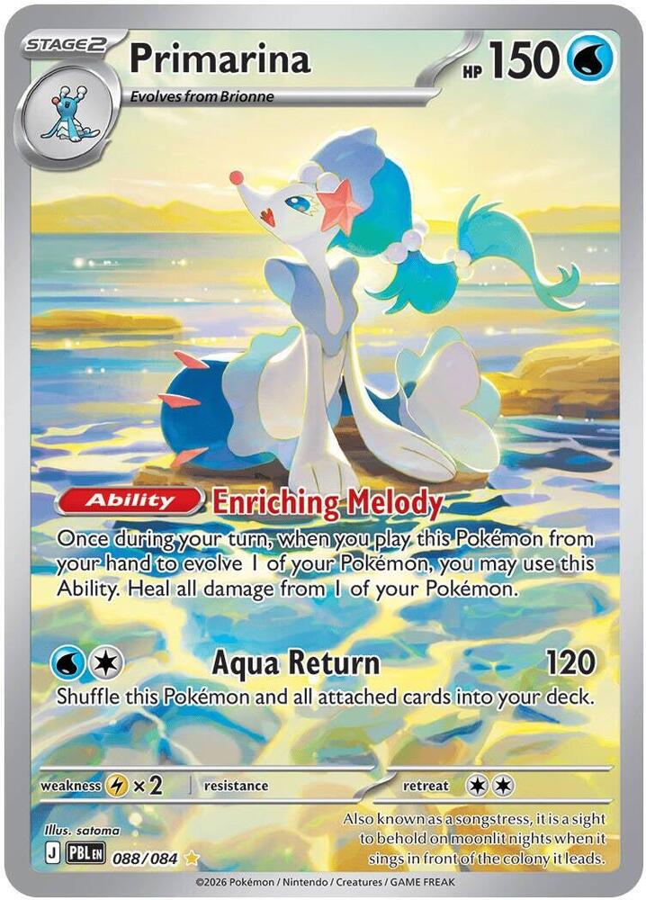 Pokemon - Pitch Black - Primarina - 088/084 - Holofoil