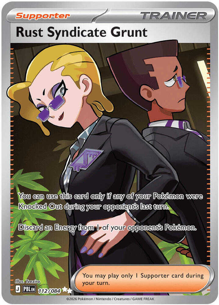 Pokemon - Pitch Black - Rust Syndicate Grunt - 112/084 - Holofoil