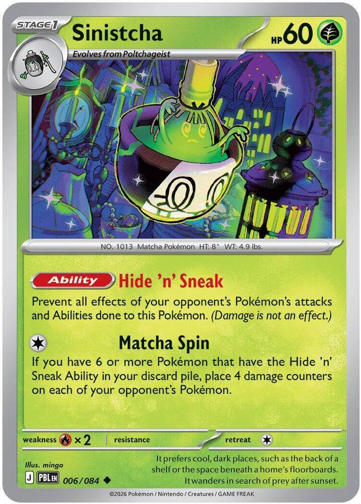 Pokemon - Pitch Black - Sinistcha - 006/084 - Normal