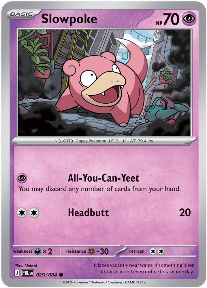 Pokemon - Pitch Black - Slowpoke - 029/084 - Normal