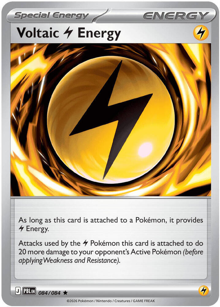 Pokemon - Pitch Black - Voltaic Lightning Energy - 084/084 - Holofoil
