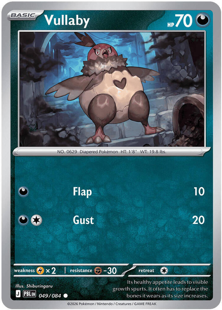 Pokemon - Pitch Black - Vullaby - 049/084 - Normal
