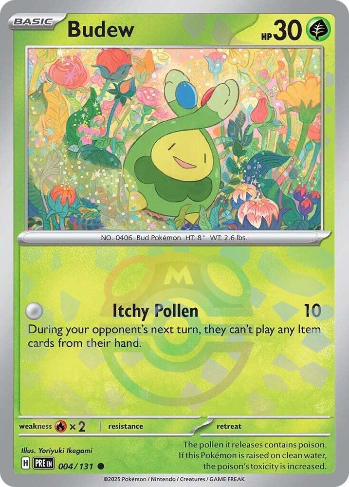 Pokemon - Prismatic Evolutions - Budew - 004/131 - Master Ball