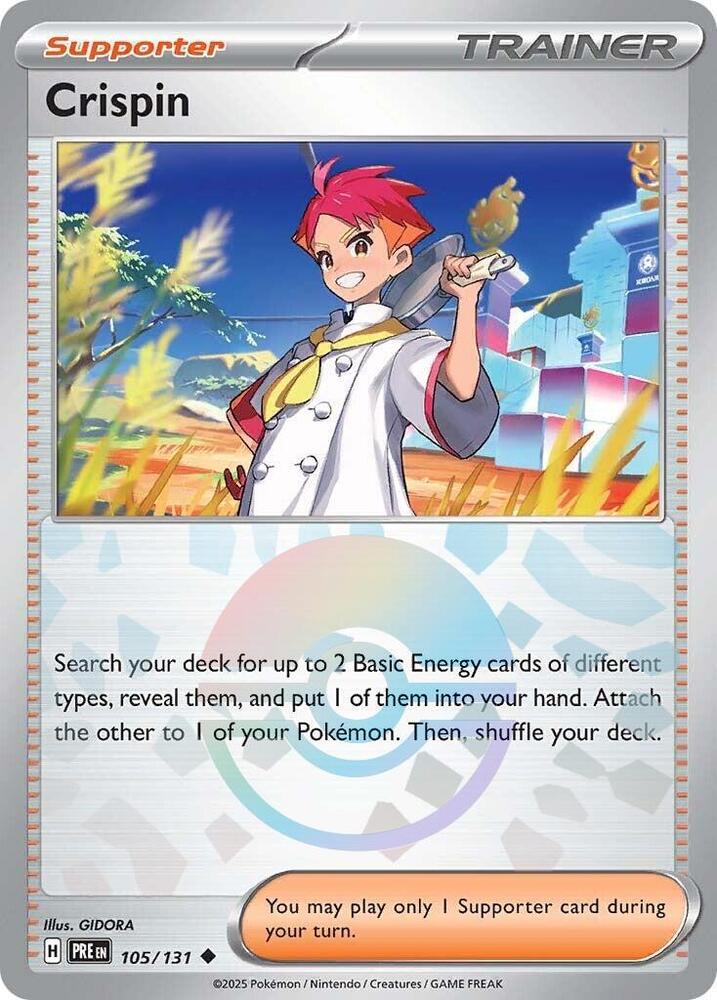 Pokemon - Prismatic Evolutions - Crispin - 105/131 - Poke Ball