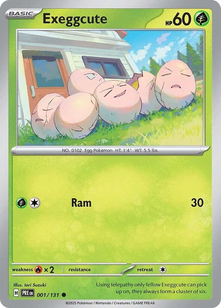 Pokemon - Prismatic Evolutions - Exeggcute - 001/131