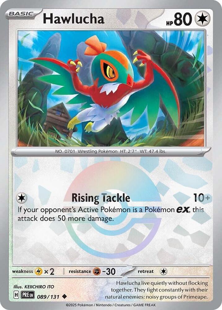 Pokemon - Prismatic Evolutions - Hawlucha - 089/131 - Poke Ball