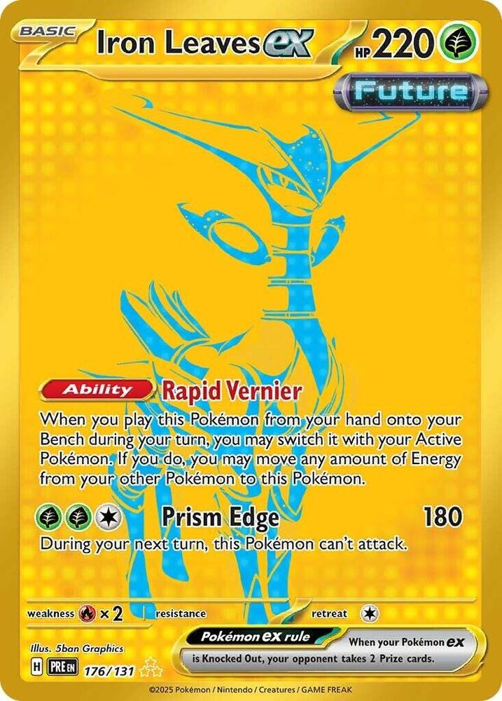 Pokemon - Prismatic Evolutions - Iron Leaves ex - 176/131 - Holofoil