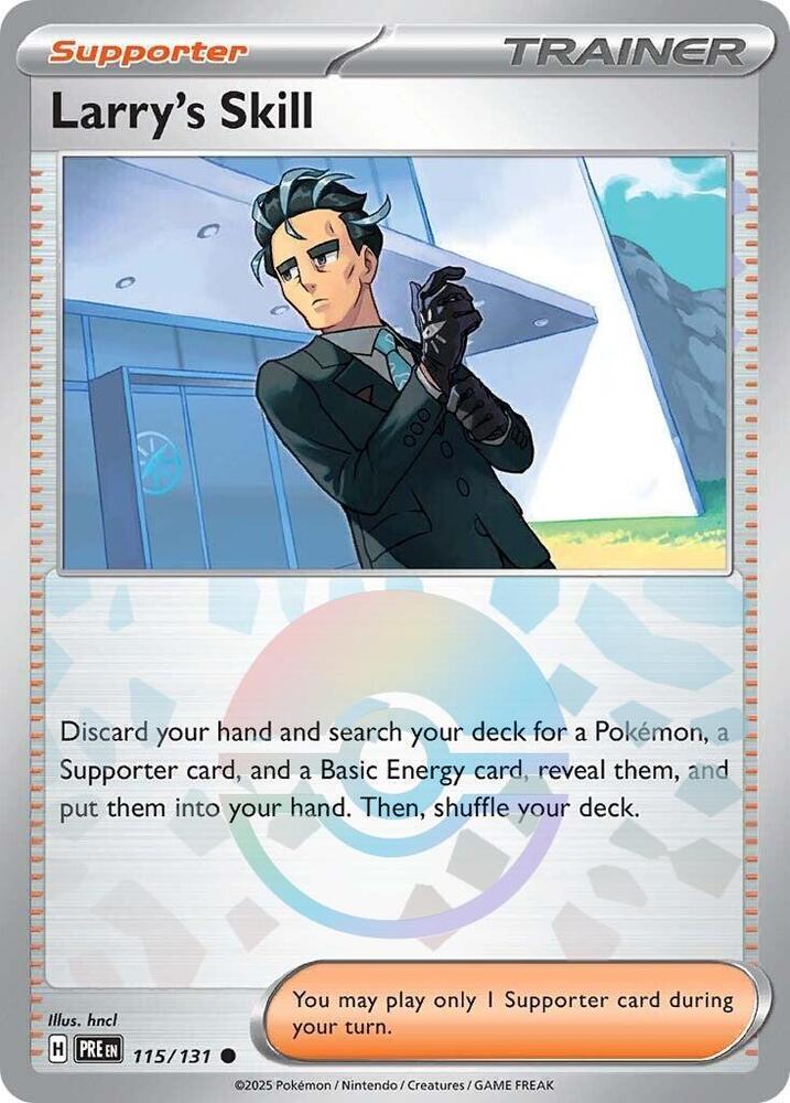 Pokemon - Prismatic Evolutions - Larry's Skill - 115/131 - Poke Ball