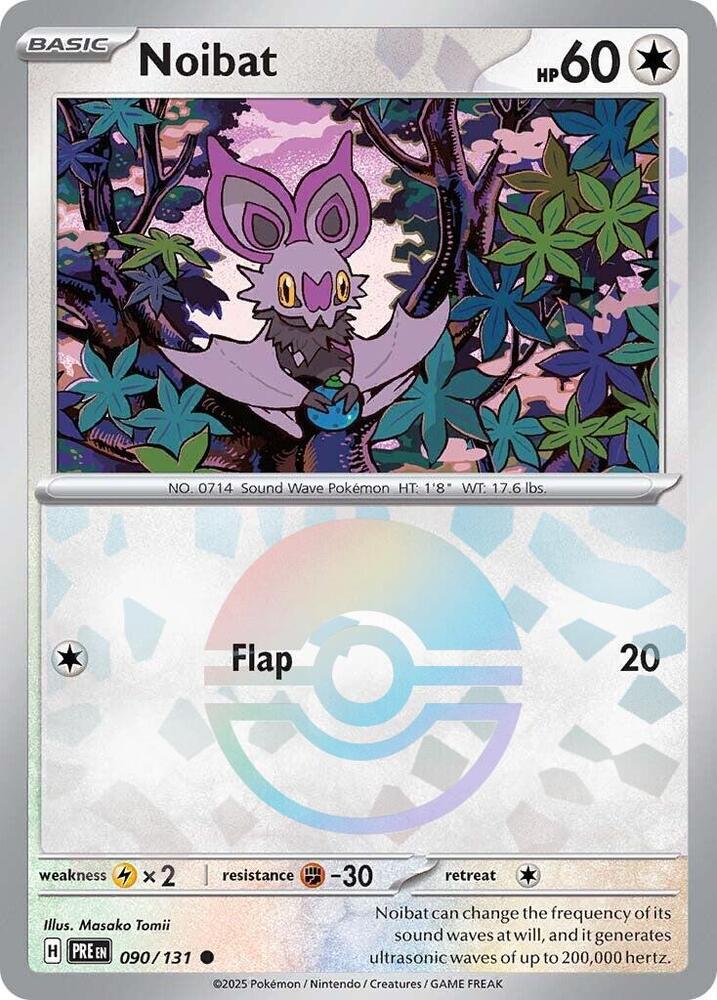 Pokemon - Prismatic Evolutions - Noibat - 090/131 - Poke Ball