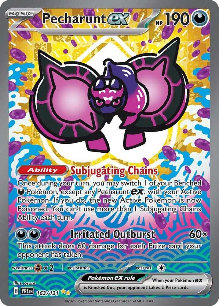 Pokemon - Prismatic Evolutions - Pecharunt ex - 163/131 - Holofoil