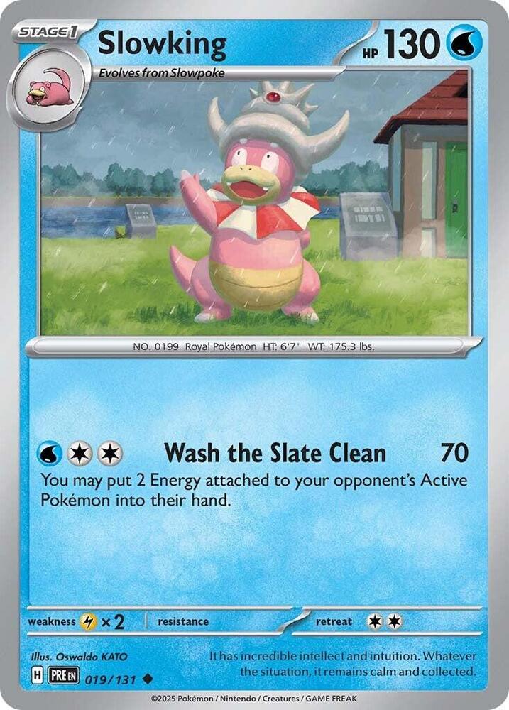 Pokemon - Prismatic Evolutions - Slowking - 019/131 - Reverse Holofoil
