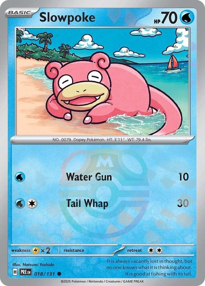 Pokemon - Prismatic Evolutions - Slowpoke - 018/131 - Master Ball