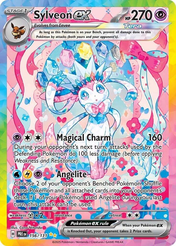 Pokemon - Prismatic Evolutions - Sylveon ex - 156/131 - Holofoil