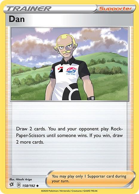 Pokemon - Rebel Clash - Dan - 158/192 - Reverse Holofoil