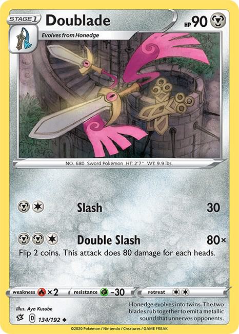 Pokemon - Rebel Clash - Doublade - 134/192 - Reverse Holofoil
