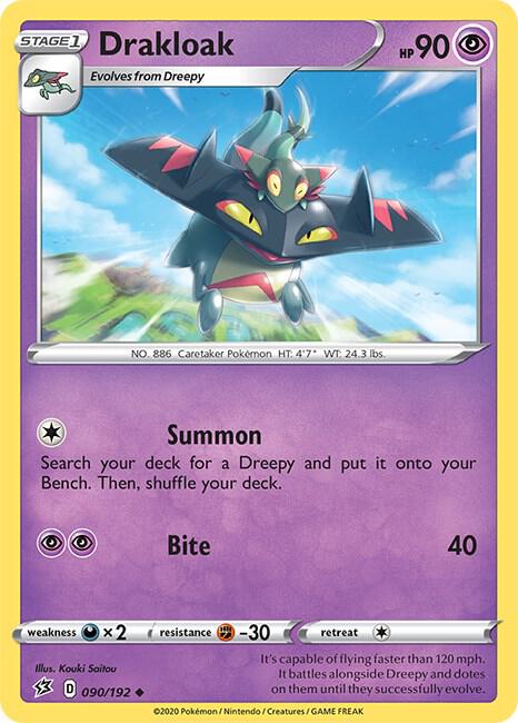 Pokemon - Rebel Clash - Drakloak - 090/192 - Reverse Holofoil