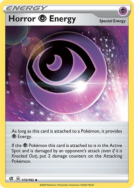 Pokemon - Rebel Clash - Horror Psychic Energy - 172/192 - Reverse Holofoil