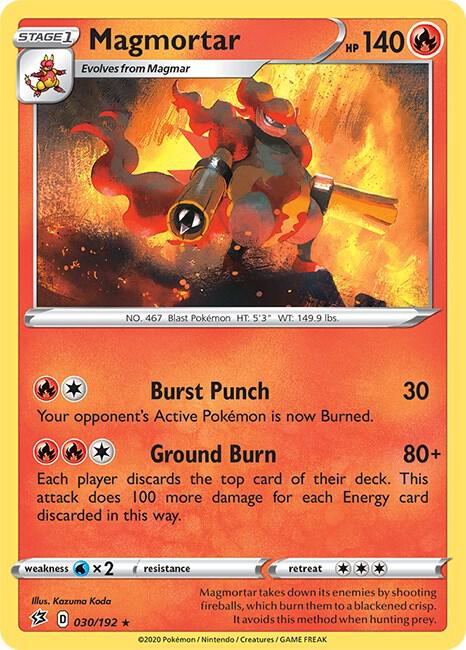 Pokemon - Rebel Clash - Magmortar - 030/192 - Reverse Holofoil