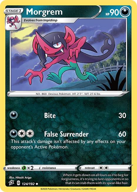 Pokemon - Rebel Clash - Morgrem - 124/192 - Reverse Holofoil