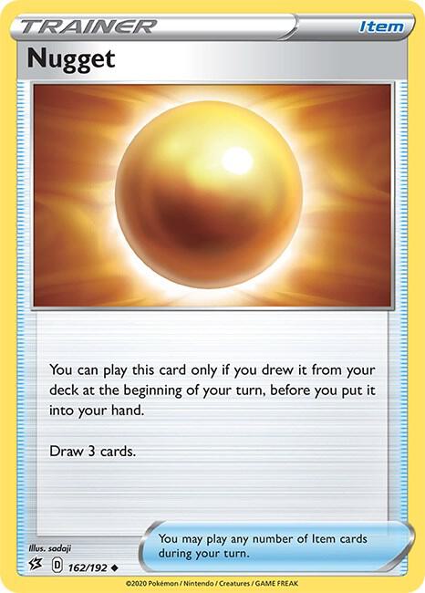 Pokemon - Rebel Clash - Nugget - 162/192 - Reverse Holofoil