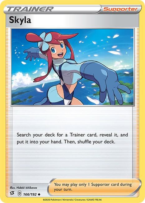 Pokemon - Rebel Clash - Skyla - 166/192 - Reverse Holofoil