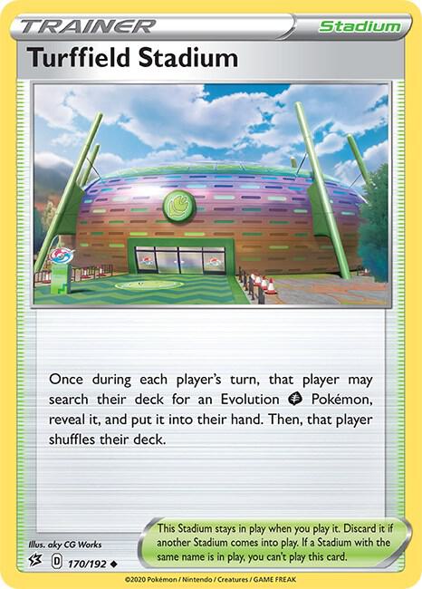 Pokemon - Rebel Clash - Turffield Stadium - 170/192 - Reverse Holofoil