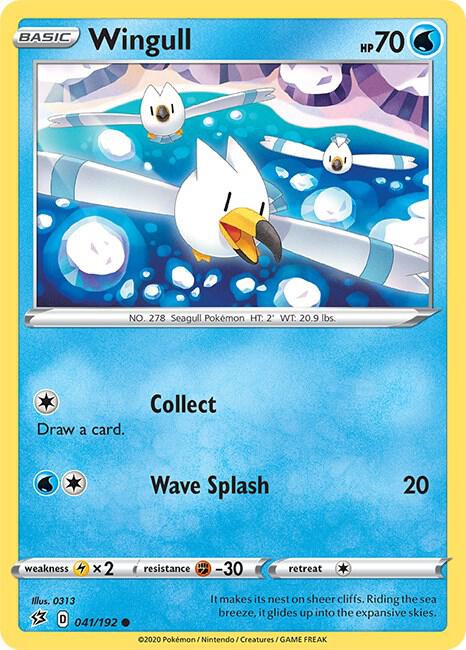Pokemon - Rebel Clash - Wingull - 041/192 - Reverse Holofoil