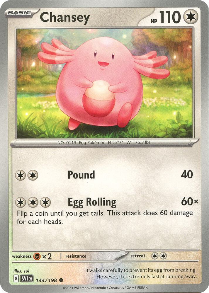 Pokemon - Scarlet & Violet - Chansey - 144/198 - Reverse Holofoil