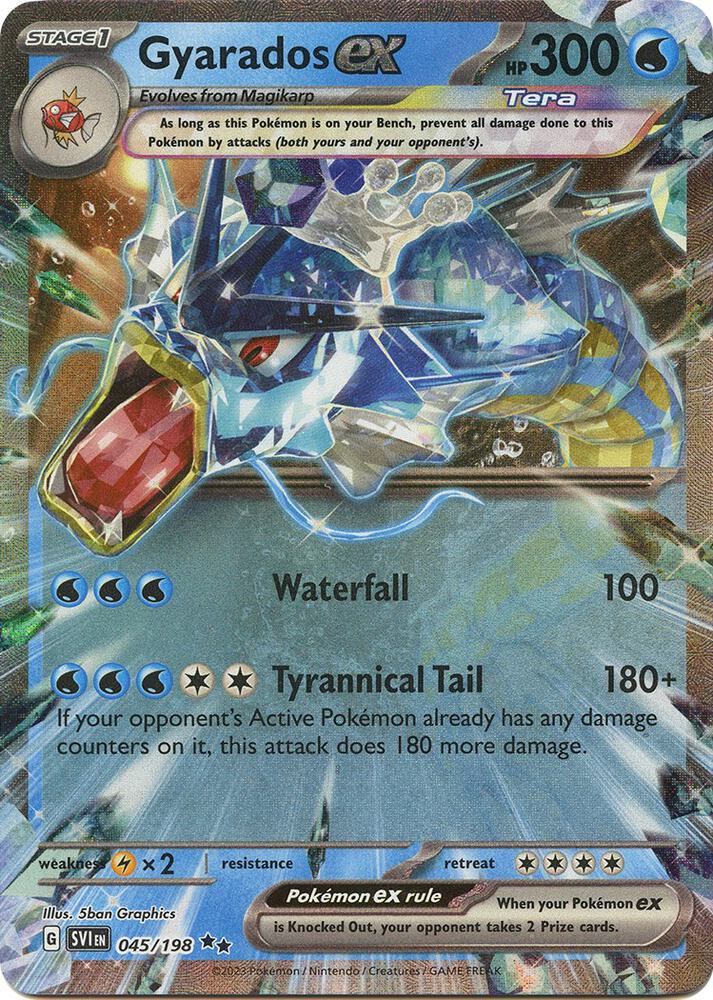 Pokemon - Scarlet & Violet - Gyarados ex - 045/198 - Holofoil