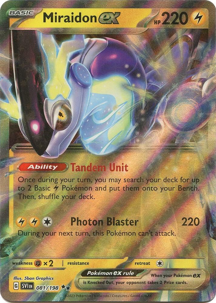 Pokemon - Scarlet & Violet - Miraidon ex - 081/198 - Holofoil