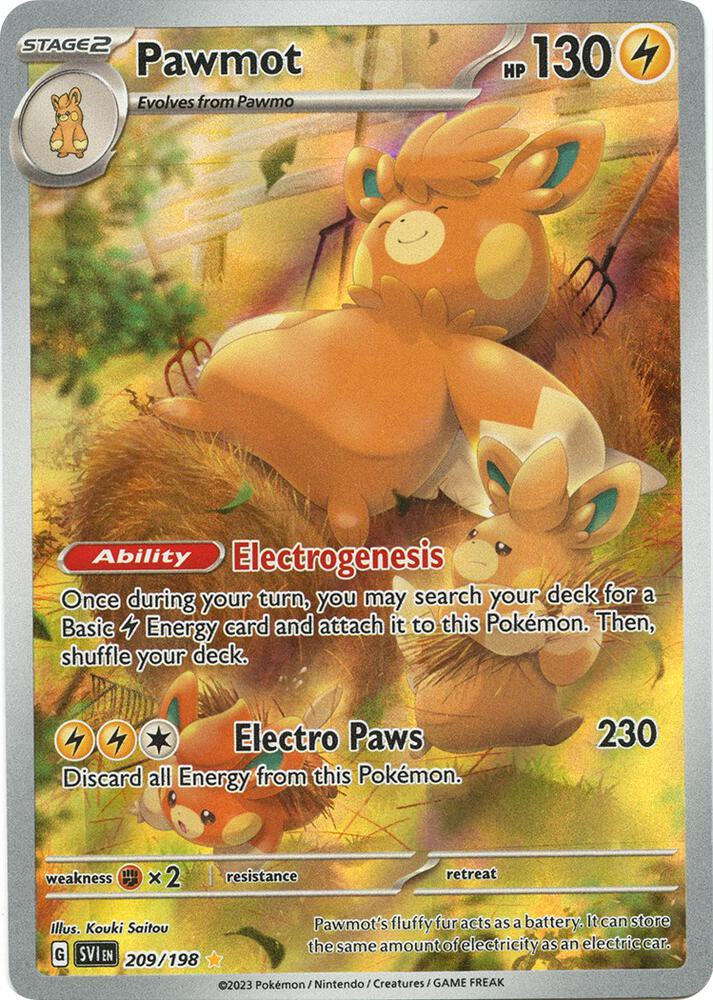 Pokemon - Scarlet & Violet - Pawmot - 209/198 - Holofoil
